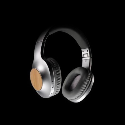 Auriculares inalámbricos serigrafiados bambú